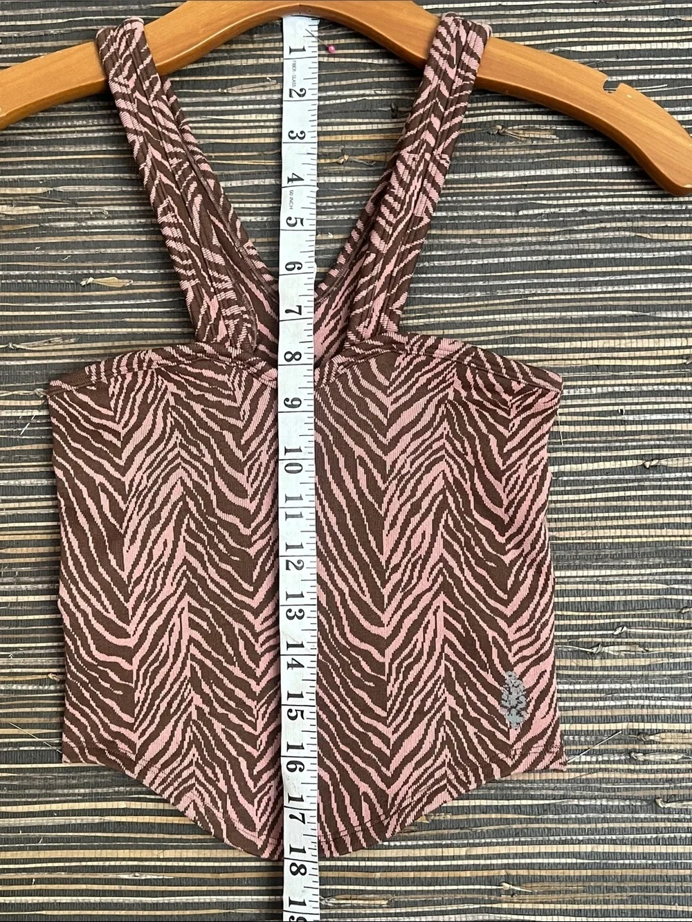 Free People Flutter Kick Tank in Zebra print Sz XS/S NWOT $48